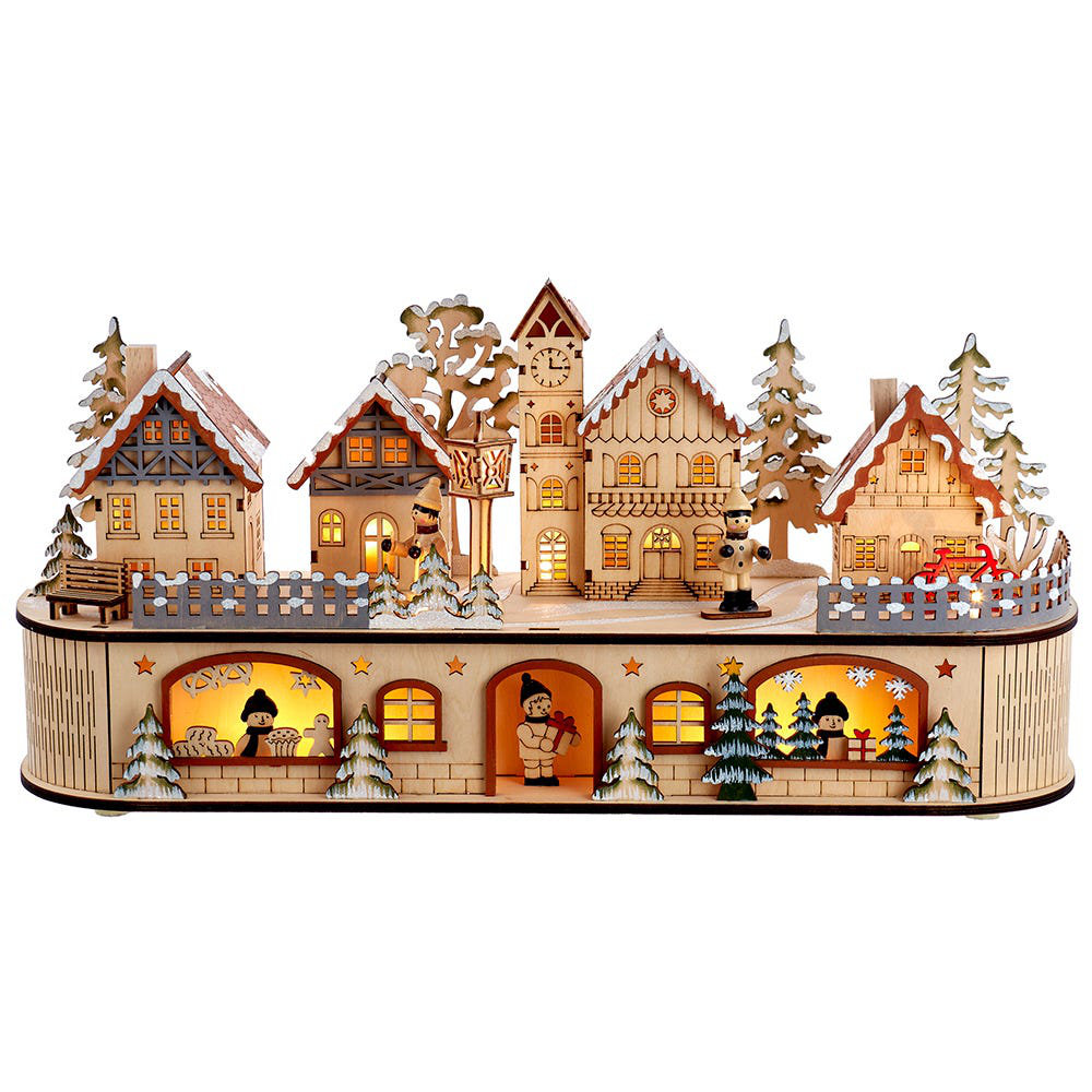 Kurt Adler Inch Battery Operated Led Tier Christmas Village